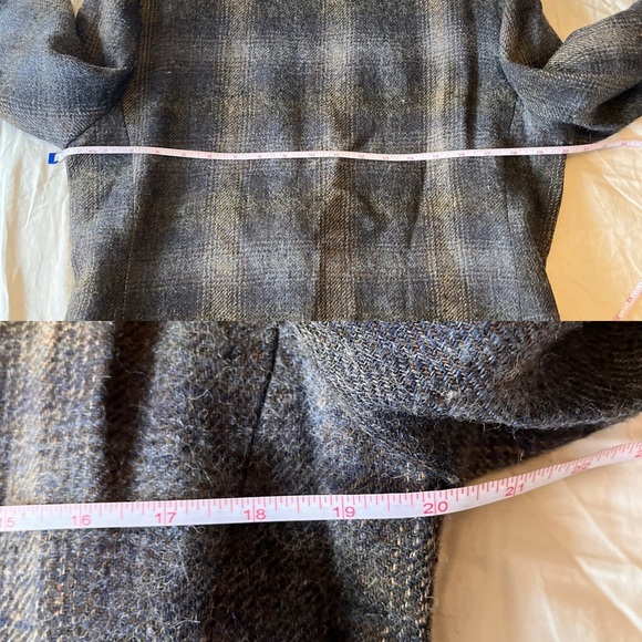 Vintage 90s Daniel Hechter Wool Blazer with Suede Collar 8 - Picture 13 of 16